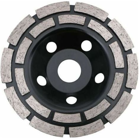 Disque diamant, diamant de meulage de béton 125 x 22,23 mm double rangée, disque diamant universel pour meuler le béton, la pierre, la chape de granit, la maçonnerie, tout usage, guazhuni (1/5)