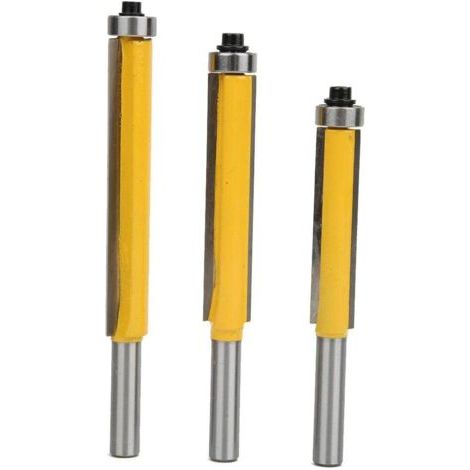 PA Stück 8 mm Schaft Holzbearbeitungsfräser mit Lager für Holz, Fräser (gelb) (1/4)