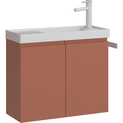 Meuble Vasque "Ferla 60" - 60 x 22 x 50 cm - Matte Cinnamon (1/3)