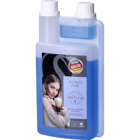 Seltino Pure 1l, liquido detergente per sistemi di schiumatura del latte.