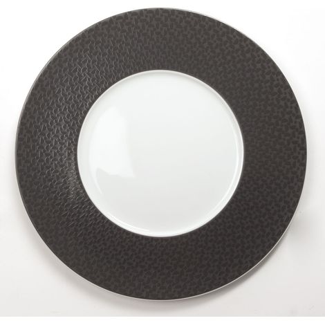 Assiette à dessert en porcelaine avec motifs demi-lune