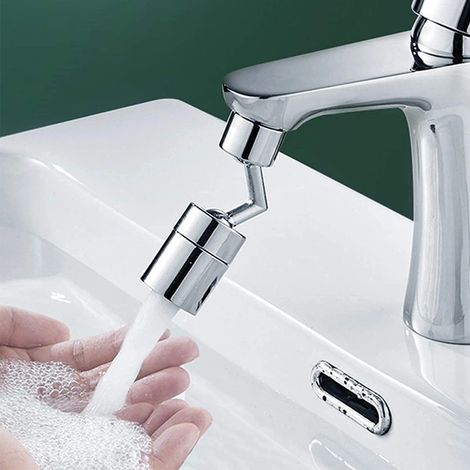 Robinet de cuisine universel 720 °, robinet de salle de bains, pulvérisateur rotatif, économie d'eau, adaptateur d'extension de buse