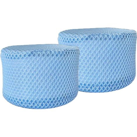 2 x Filtrat-Schutznetz-Netzabdeckungen, Filtratkartuschen, Schutznetz-Netzabdeckung, Pool-Ersatzteile für Pool-Spas, 10,5 x 6,8 cm, blau