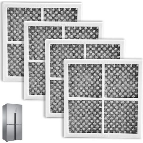 LG - LT120F - Lot de 4 filtres à air pour réfrigérateur - Filtre à charbon actif de rechange - Filtre à air LG Pure Fresh pour ADQ73214405. ADQ73214404. ADQ73214408. LFX31925SW. LFX31925SB (1/5)