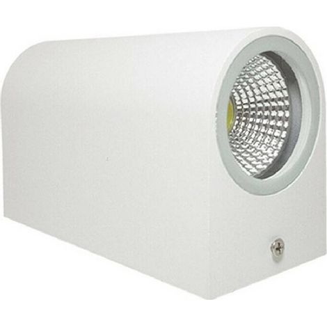 Applique Led Double Lumière 10w Noir Blanc Lampe Murale Up Down Projecteur Extérieur Blanc (1/2)