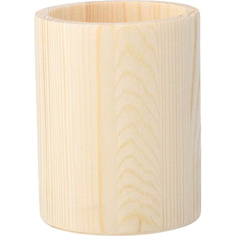 Stylish Wooden Pencil Holder, Desk Organizer for Stationery and