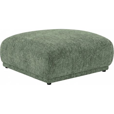 ROSALIE - Pouf en tissu chenille Vert 102x83x46 (1/4)
