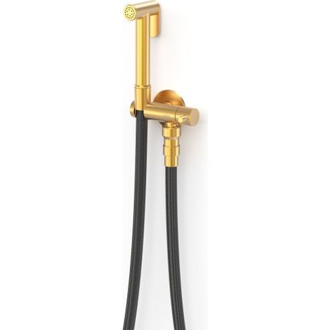 Mitigeur encastré avec douche pour WC Or Mat 24K - TRES 24112350OM