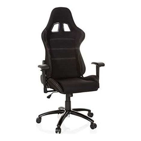 Chaise gaming / fauteuil gamer GAME FORCE tissu noir hjh OFFICE