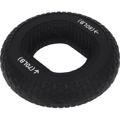 Poignée d'Entraînement de Force en Silicone Souple Noir 70-80LB pour Avant-bras et Doigts (1/5)