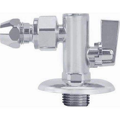 Trade Shop - Grifo Esférico Bajo Lavabo Con Filtro 1/2 3/8 Bidé Baño Cocina 59350 - (1/2)