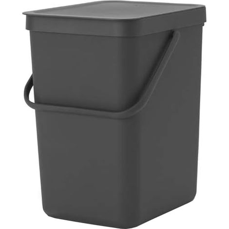Brabantia Sort & Go Cestino 25L Grigio Compatto (1/5)