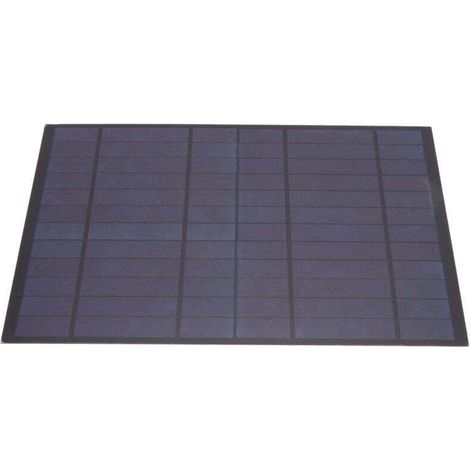 Panneau Solaire 6V 10W Polycristallin Chargeur Portable pour Camping Randonnée Alpinisme