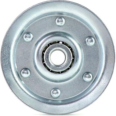 Poulie à roulement universel en acier, poulie à câble en forme de V pour porte de garage et équipement de fitness, lot de 2 pièces (1/5)
