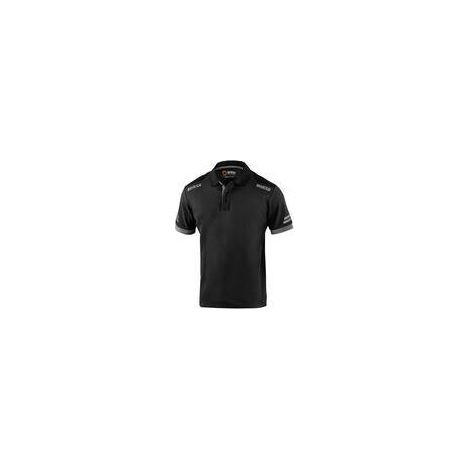 SPARCO POLO TOLEDO BLACK GREY TG XXL