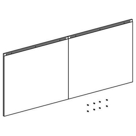 Geberit Schubladenfronten Set für Acanto Unterschrank f. WT B:120cm, sand-grau (1/2)