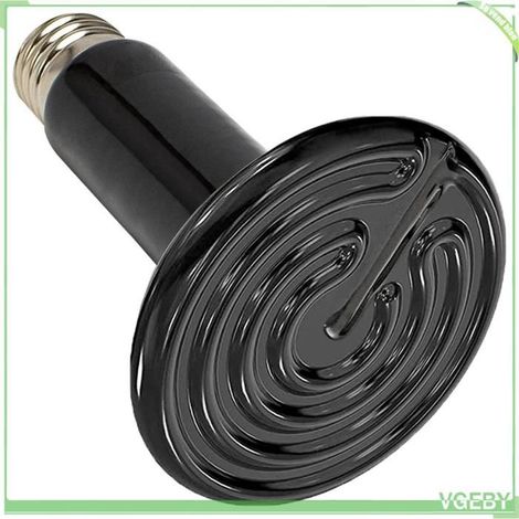 Lampe chauffante pour reptiles - FAFEICY - Céramique E27 - 75W 220V - Infrarouge sans lumière - 10 000-20 000h (1/5)