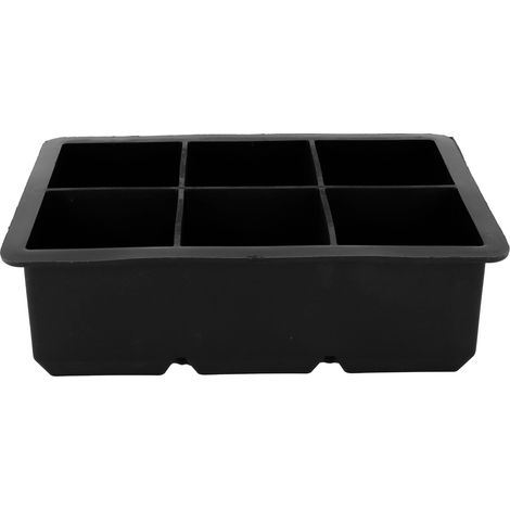 Moule à glaçons silicone 6 cases carrées, qualité alimentaire pour cuisine (1/5)