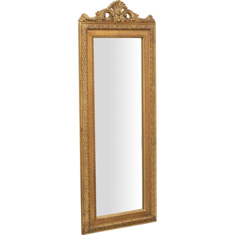 Wall mirror Bathroom mirror with gold frame Shabby mirror Bedroom mirror 90x35x4 cm (1/5)