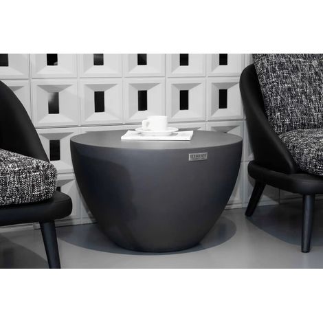 CHRONOS Table d’appoint en béton moderne minimaliste 66 x 66 x 30.11 cm (1/3)