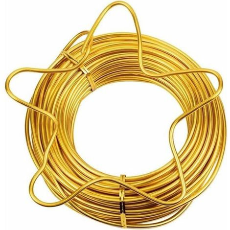 Fil D'Aluminium - 2 mm - 20 M - Pour Sculpture Florale Et Jardinage - 1 Rouleau (1/5)