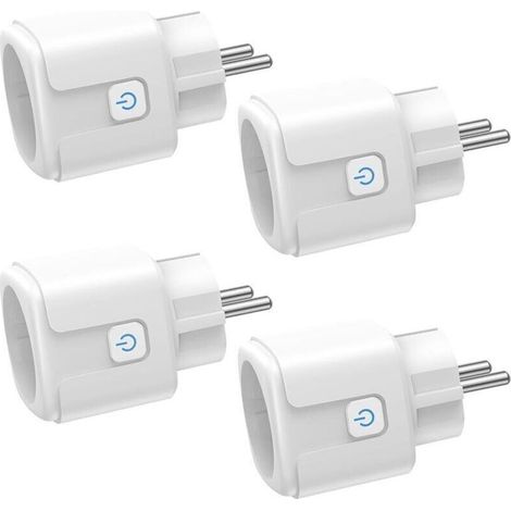 Prise connectée WiFi 16A 3680W – Contrle à distance et commande vocale – Compatible Alexa et Google – Mesure de consommation électrique (1/5)