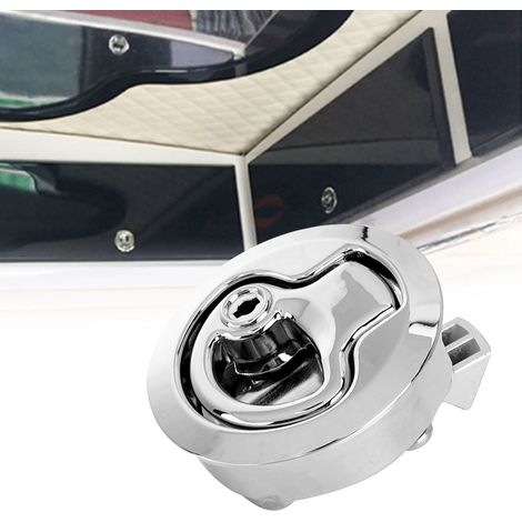 Verrou de trappe marine inoxydable anti-corrosion, fermeture de sécurité pour bateau et camping-car, serrure avec clés, loqueteau étanche (1/5)