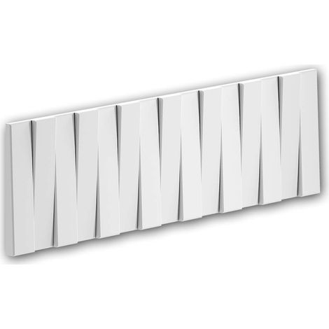 3D Rivestimento murale Profhome 159901 Pannellatura Pannello acustico Elemento decorativo design moderno bianco 96 x 24 cm (1/5)