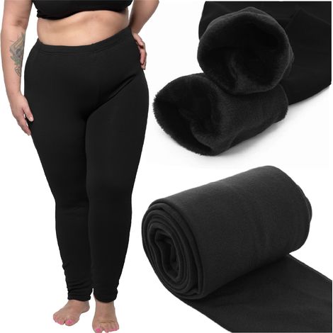 Leggings cálidos, leggings gruesos, pantalones de mujer de cintura alta, talla 6XL/7XL (1/5)