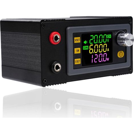 Régulateur de tension 6-36V à 0-36V Convertisseur CC-CC Boost-Buck Régulateur réglable Écran LCD 120W 6A Convertisseur abaisseur Module d'alimentation