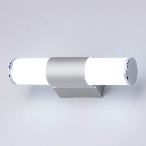 Lampe Murale Salle De Bain - LED Frontale Pour Miroir - Acier Inoxydable - Usage Intérieur Salle De Bain Salon - 1 Pièce (1/5)
