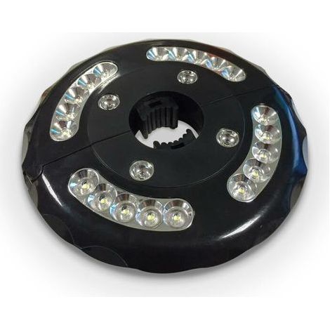 LED-Lampe - Schwarz - Für Mittelmast- und Seitensonnenschirme.