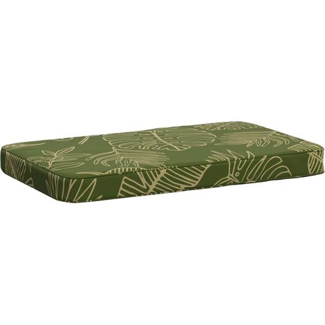 Coussin de banc 1 pièce VUGHT 100 % polyester Modèle feuille vidaXL