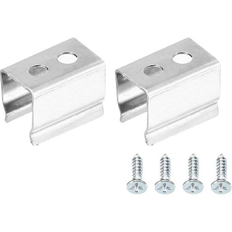 Cord Light Mounting Clips, 20 Pack Wall Channel Mounting Bracket Accessories for 4.8mm to 6mm LED Neon Strip, Stainless Steel (1/5)