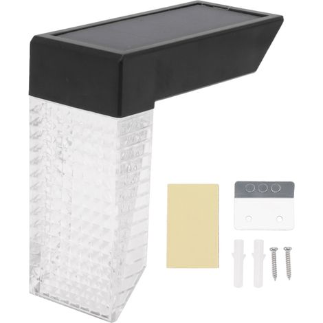 Applique Solaire LED L 90x90mm Étanche IP65 Lumière Chaude RGB ABS Design Moderne pour Extérieur Marches Jardin Terrasse (1/5)