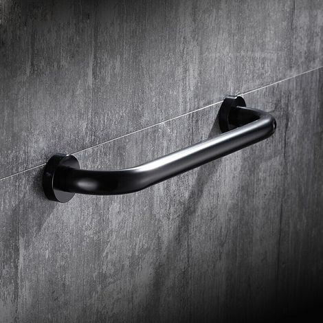 Bathroom Grab Bars, Shower Safety Handles, 30cm Non-Slip Bathroom Grab Bars, Toilet (Black) (1/5)