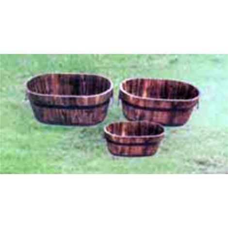 Bambu Set 3 Holztöpfe 45x27x19 39x23x17 32x17x14 cm 280B
