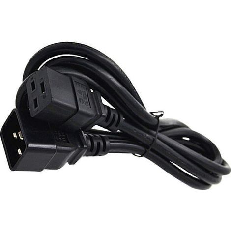 Câble adaptateur secteur IEC320 C19 3 broches vers IEC320 C20 3 broches, 180 cm (1/4)