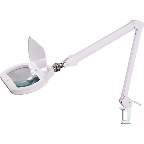 Multirex – Lampe loupe éclairante LED 12W – Lentille 170x105mm – 850 Lumen – Bras articulé 2x400mm – Lumière du jour 6500K (1/4)
