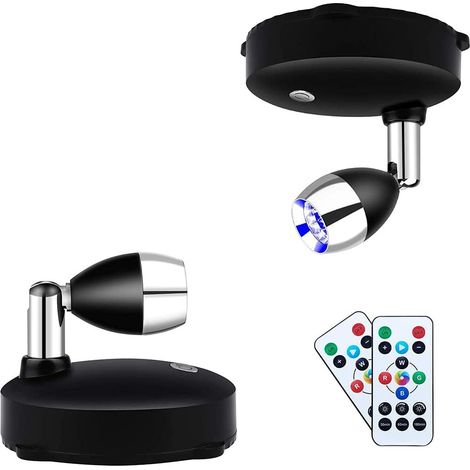 Projecteur LED Lot de 2 Avec Applique murale rotative (1/5)