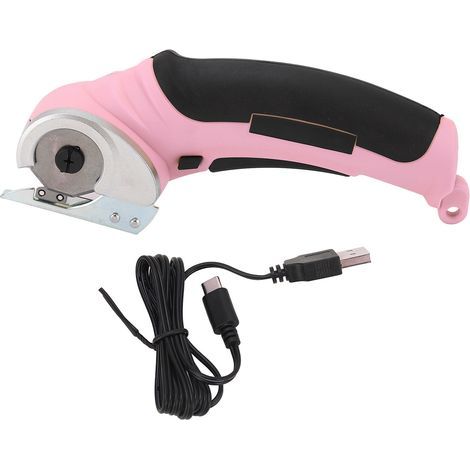 Ciseaux de Couture, Ciseaux électriques sans Fil à Large Application en Acier Inoxydable PA, Rechargeables à Haute efficacité pour le Matériel (PINK) (1/5)