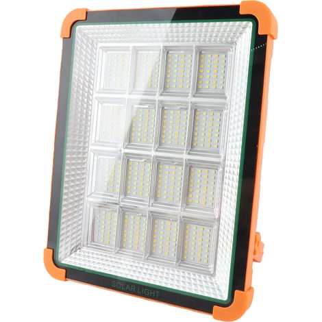 Projeteur LED portable rechargeable 300W 25000LM, batterie 10000mAh, 4 modes, IP65, lampe de chantier solaire avec support (1/5)