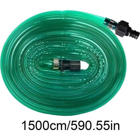 1 tuyau d'arrosage plat avec trous, PVC, 15 m, microporeux, pour jardin et irrigation
