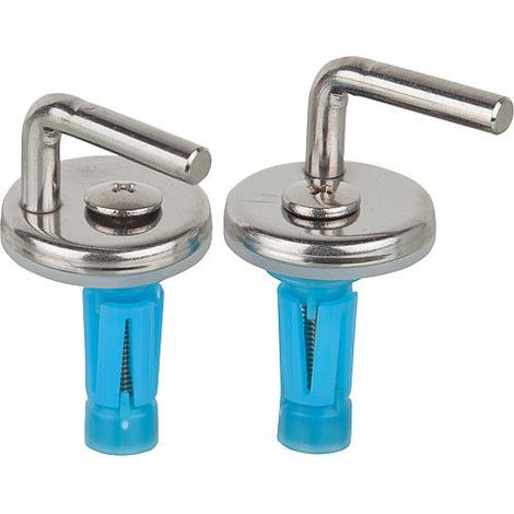Charnière WC Haro D1702H inox - crochet à expansion BVO réglage 2 points