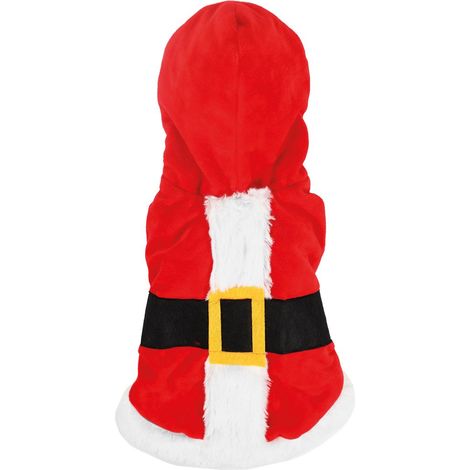 Cappottino da Babbo Natale per cani : lunghezza 20 cm - rosso