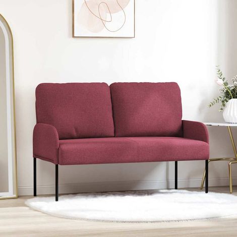 Sofas mit Kissen 110cm Weinrot Sperrholz (1/5)