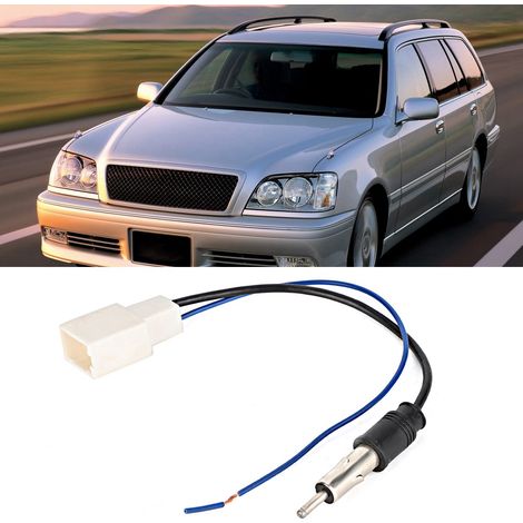 Câble adaptateur femelle d'antenne autoradio CD ABS avec amplificateur, compatible avec Toyota Crown (1/5)