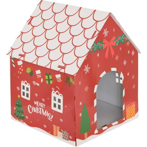 Casetta di cartone rossa per un folletto - Feeric lights & christmas (1/2)