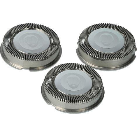 vhbw 3x cabezal de afeitar compatible con Philips HQ3850, HQ386, HQ3865, HQ3870, HS702, HS703, HS704, HS706, HS708, HS715, HS755, HS765, HS800