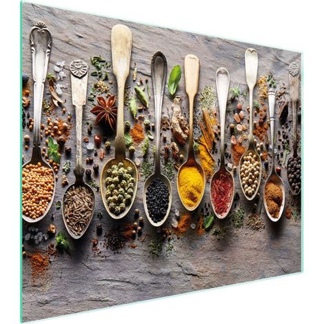 PLANCHE À DÉCOUPER EN VERRE 52x40 ÉPICES (1/5)